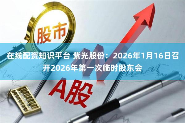 在线配资知识平台 紫光股份：2026年1月16日召开2026年第一次临时股东会